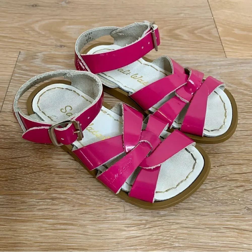 Salt Water Baby Girl Size 7 Pink Sandals